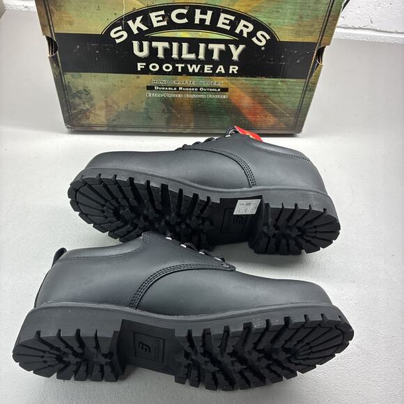 New Skechers Cool Cat Pixel Oxford Shoes Men\'s Size 8 Wide US Black 60101EW main image 7